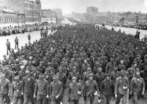 колонна немцев в сталинграде